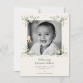 Compacte Bijenbaby Aankondigingsfotokaart Aankondiging (Voorkant)