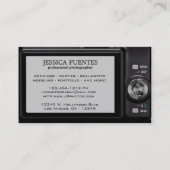 Compacte camera Professionele fotograaf QR-code Visitekaartje (Achterkant)