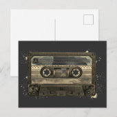 Compacte Cassetteband Oud Retro Vintage Briefkaart (Voorkant / Achterkant)