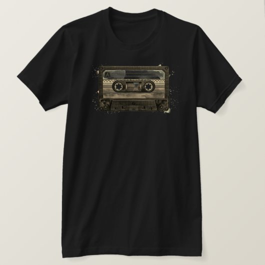 Compacte Cassetteband Oud Retro Vintage T-shirt (Design voorkant)