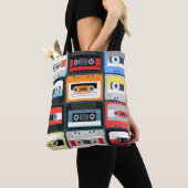 Compacte cassettes. Instellen.  afbeelding vlak Tote Bag (Dichtbij)