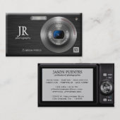 Compacte digitale camera professionele fotograaf visitekaartje (Voorkant / Achterkant)