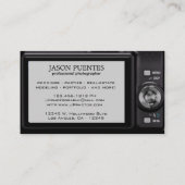 Compacte digitale camera professionele fotograaf visitekaartje (Achterkant)