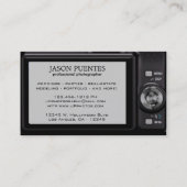 Compacte digitale camera professionele fotograaf visitekaartje (Achterkant)