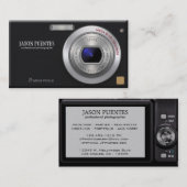 Compacte digitale camera professionele fotograaf visitekaartje (Voorkant / Achterkant)