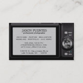 Compacte digitale camera professionele fotograaf visitekaartje (Achterkant)