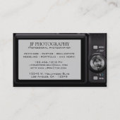 Compacte digitale camera professionele fotograaf visitekaartje (Achterkant)