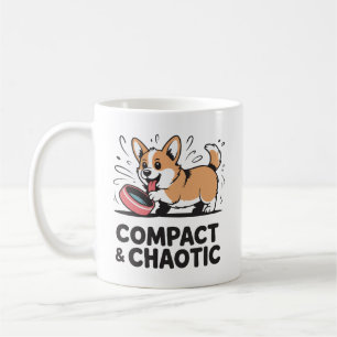 Compacte en chaotische grappige Corgi citaat Koffiemok