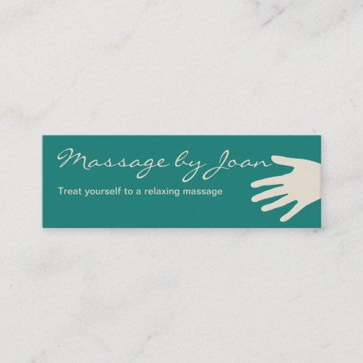 Compacte massagethema visitekaartjes (Voorkant)