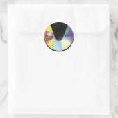 Compacte schijfsticker ronde sticker (Tas)