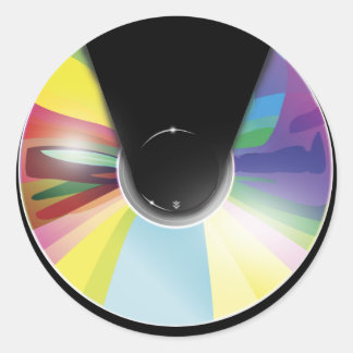 Compacte schijfsticker ronde sticker