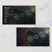 compacte schijven die kleuren weergeven visitekaartje (Voorkant / Achterkant)