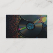 compacte schijven die kleuren weergeven visitekaartje (Achterkant)
