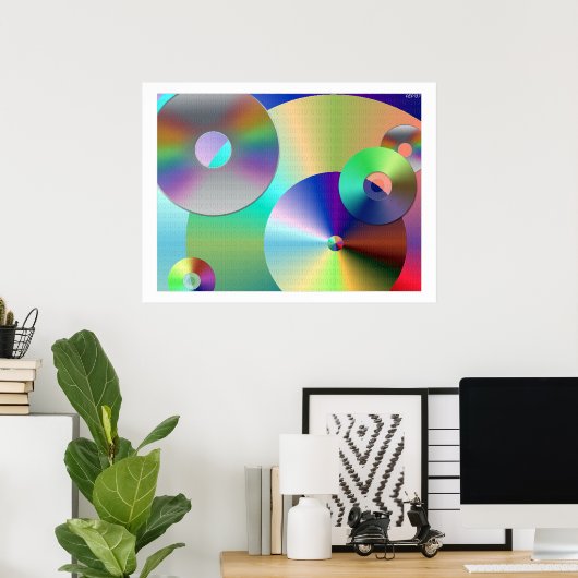 Compacte schijven poster (Thuiskantoor)