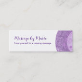 Compacte schoonheidsmassage Visitekaartjes (Voorkant)