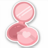 compacte spiegel sticker (Voorkant)