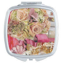 Compacte spiegeling met thema tijd thee