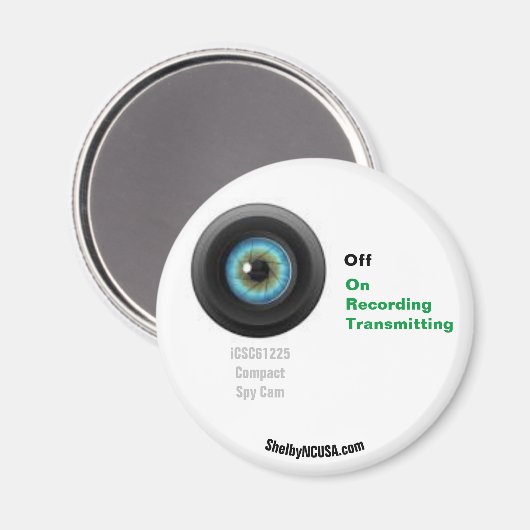 Compacte Spy Cam Koelkast Magneet (Voorkant / Achterkant)