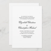 Compacte traditionele elegantie (geen ontvangst) kaart (Voorkant / Achterkant)