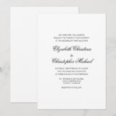 Compacte traditionele elegantie (ontvangst om te v kaart (Voorkant / Achterkant)