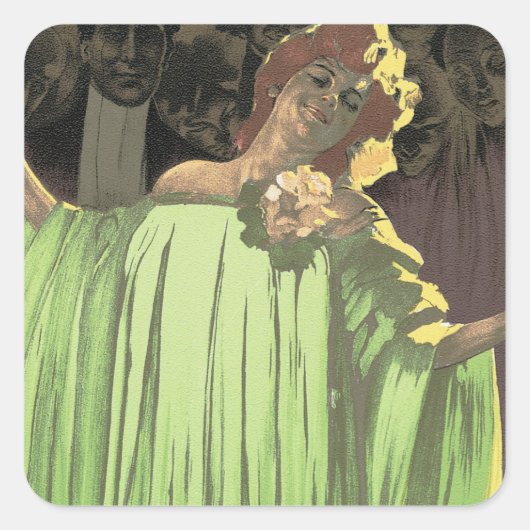 Compagnia d'Opere Comiche Vierkante Sticker (Voorkant)