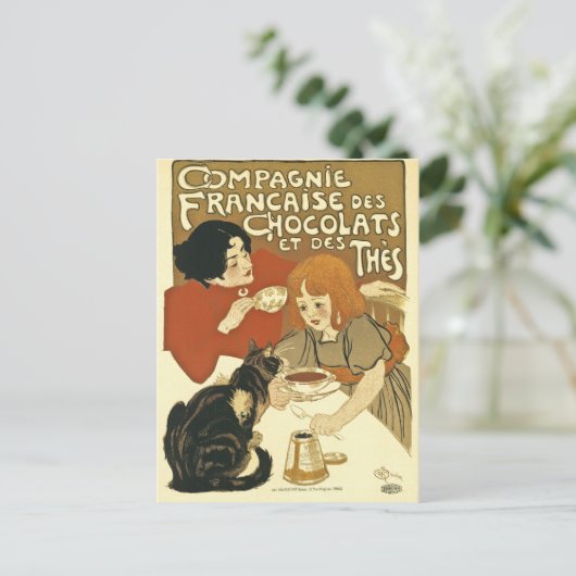 Compagnie Chocalats  Advertisement French Briefkaart (Staand voorkant)