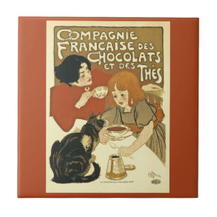 Compagnie Chocalats  Advertisement French Tegeltje