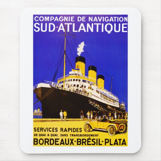 Compagnie De Navigation Sud Atlantique Muismat (Voorkant)