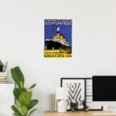 Compagnie de Navigation Sud-Atlantique Poster (Thuiskantoor)
