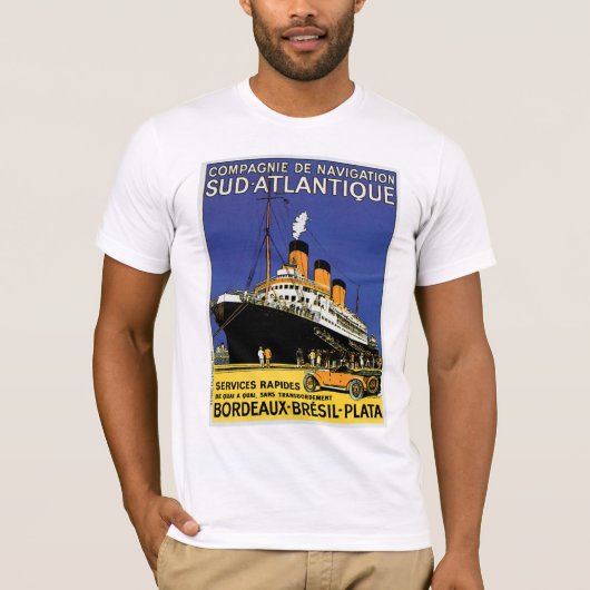 Compagnie de Navigation Sud-Atlantique T-shirt (Voorkant)
