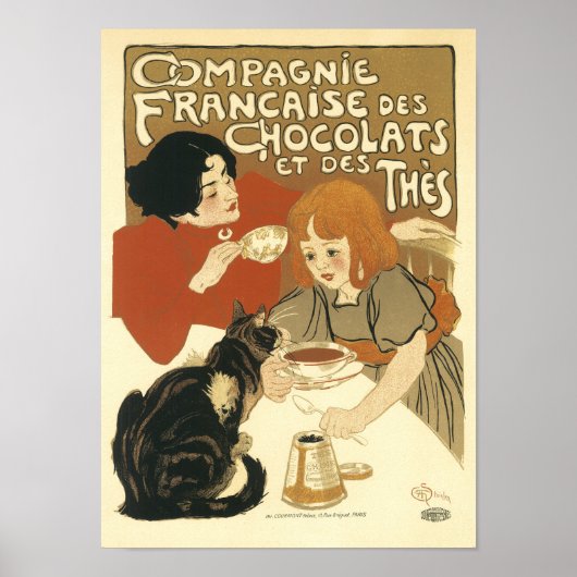 Compagnie Francais de Chocolats  Franse ad Poster (Voorkant)
