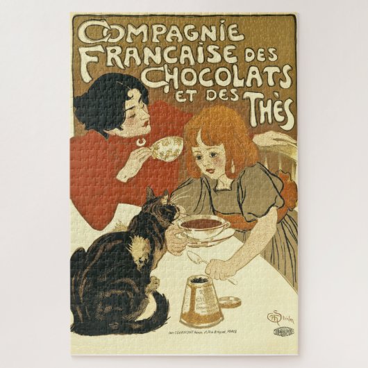 Compagnie French Chocolate 1895 Vintage Ad Legpuzzel (Verticaal)