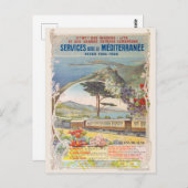 Compagnie Internationale des Wagons-lits Vintage P Briefkaart (Voorkant / Achterkant)