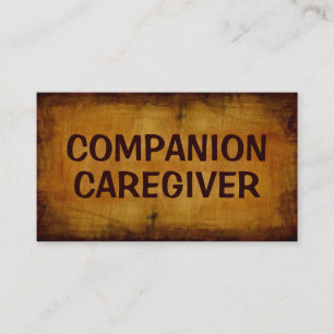 Companion Caregiver Antiek Visitekaartje