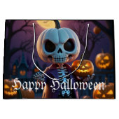 Companion van pompoenpatch skelet groot cadeauzakje (Voorkant)