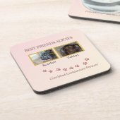 Companions Connected by Pawprints Bier Onderzetter (Linkerzijde)