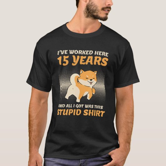 Company Anniversary 15 Years Service Anniversary 1 T-shirt (Voorkant)
