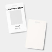 Company Badge (Voor- en achterkant)