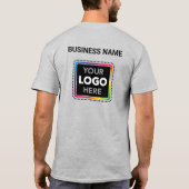 Company Branded Logo T-Shirt - Front & Back Print (Achterkant)