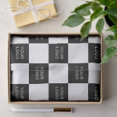 Company Business Branded Logo Pattern Kraft Tissuepapier (Geschenk)