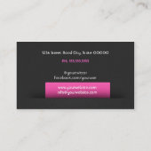 Company business card visitekaartje (Achterkant)