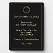 Company Business Gold Employee Service Award Fotoplaat (voorkant)