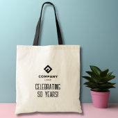 Company Business Logo Celebrating # Years Custom Tote Bag