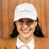 Company Business Name Branding Black Script Trucker Pet