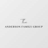 Company Business Name Professional Branded Raamsticker (Vel)