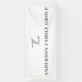 Company Business Name Professional Branded Spandoek (Verticaal)