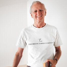 Company Business Name Uniform Branded T-shirt