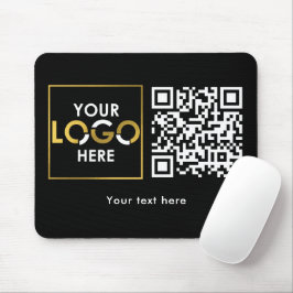 Company Business Your Logo Here QR Code Modern Muismat