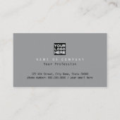Company Corporative Business Name Gray Visitekaartje (Voorkant)