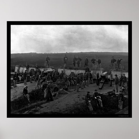 Company F at Fort C.F. Smith in Washington DC 1865 Poster (Voorkant)